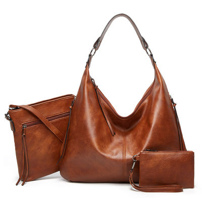 Vintage Leather Tote Crossbody Bag The Perfect Addition to Your Daily School Life