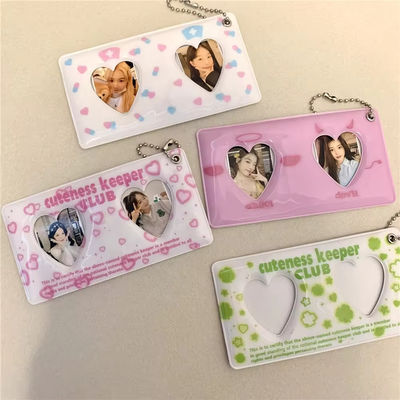 Custom Design Cute Korea Fashion Pc Holder Pvc Card Cover Photo Case OEM/ODM Accepted