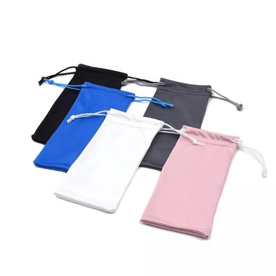 Newest Fashionable Custom Eco-Friendly Microfiber Drawstring Bags for Glasses Pouches