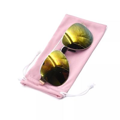 Newest Fashionable Custom Eco-Friendly Microfiber Drawstring Bags for Glasses Pouches