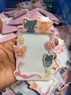 Custom Design Cute Korea Fashion Pc Holder Pvc Card Cover Photo Case OEM/ODM Accepted
