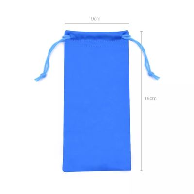 Newest Fashionable Custom Eco-Friendly Microfiber Drawstring Bags for Glasses Pouches