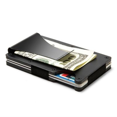 Reusable RFID Blocking Aluminium Card Holder/Smart Metal Slim Men Wallets/Minimalist Aluminum Wallet