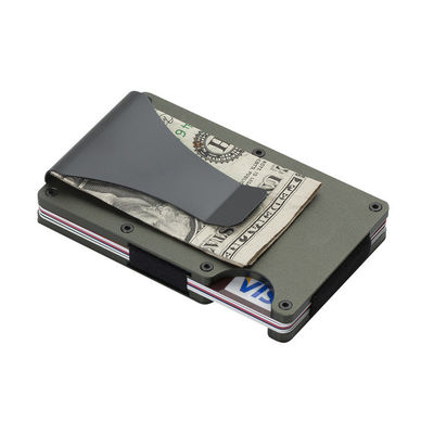 Reusable RFID Blocking Aluminium Card Holder/Smart Metal Slim Men Wallets/Minimalist Aluminum Wallet