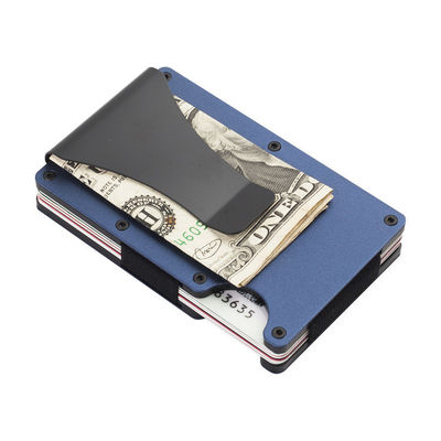 Reusable RFID Blocking Aluminium Card Holder/Smart Metal Slim Men Wallets/Minimalist Aluminum Wallet