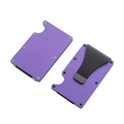 Reusable RFID Blocking Aluminium Card Holder/Smart Metal Slim Men Wallets/Minimalist Aluminum Wallet