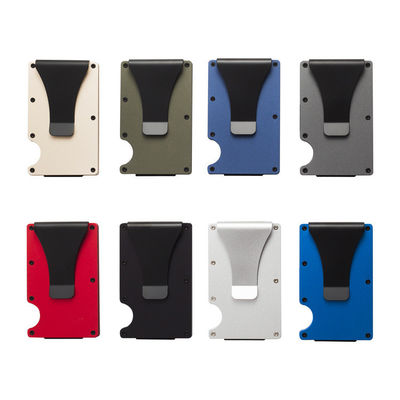 Reusable RFID Blocking Aluminium Card Holder/Smart Metal Slim Men Wallets/Minimalist Aluminum Wallet