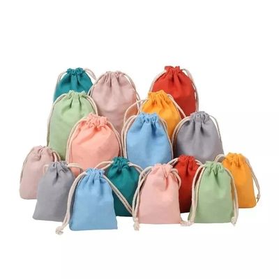Custom Logo Accepted 100% Organic Cotton Canvas Pouch for Personalized Gift Packaging
