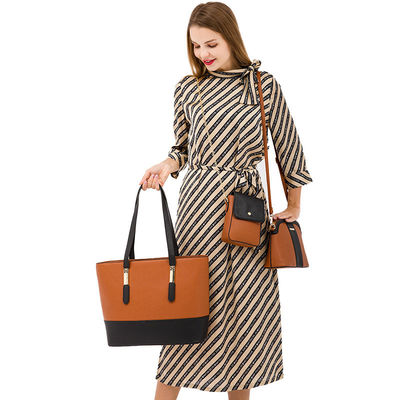Fashion Letter Print Cotton Tote Bag for Women Large Capacity Three Piece Handbag Set