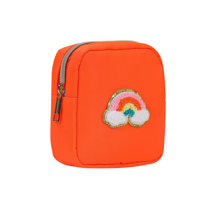 24 Colors Zipper Waterproof Toiletry Bag Large Make-up Bags for Travel in Nylon Pouch