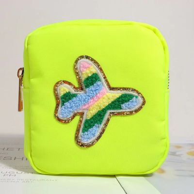 24 Colors Zipper Waterproof Toiletry Bag Large Make-up Bags for Travel in Nylon Pouch