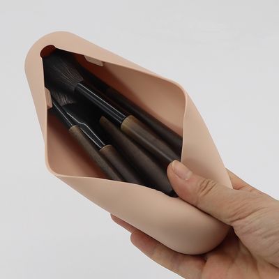 Fashion Style Customized Portable Silicone Makeup Brush Pouch Bag for Cosmetic Storage