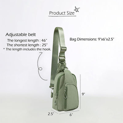 Small Mini Travel Sports Waterproof Nylon Shoulder Crossbody Sling Bag For Men Pillow