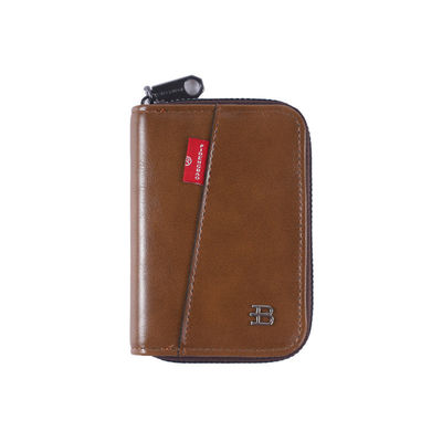 Leather Men's Wallet with Coin Purses Money Card Holders and Key Chains Designer