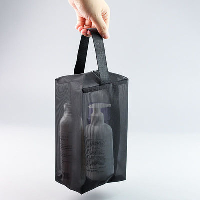 Transparent Mesh Toiletries Bag For Business Travel Portable Wash Shower Cosmetic Bag