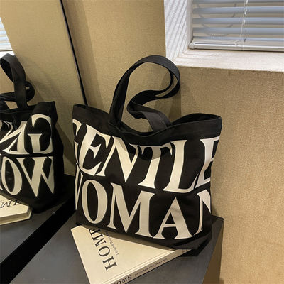 Custom Logo Natural Canvas Cotton Tote Bag Perfect for Travel and Outgoing Excursions
