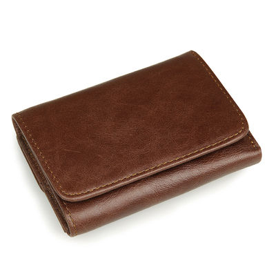 PU Leather Men's Wallet 2024 Customized with Storage Convenience and Polyester Lining