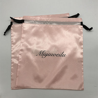 Custom Logo Soft Satin Drawstring Bags for Jewelry Packaging