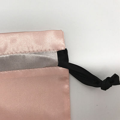 Custom Logo Soft Satin Drawstring Bags for Jewelry Packaging