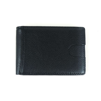 Newest Fashinable 100% Genuine Leather Men Wallet with Zip Coin Pocket and Customize Logo