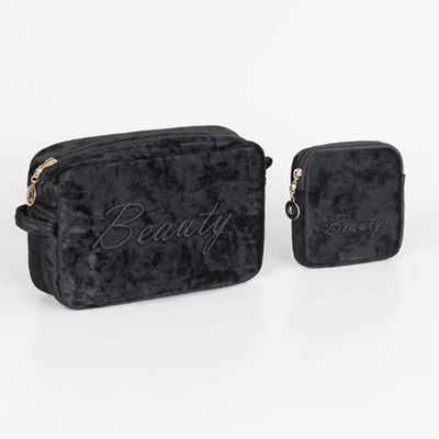 Portable Velvet Waterproof Makeup Bag for Travel Storage Pouch Cosmetic Case