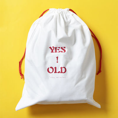 Custom Logo Print Canvas Cotton Drawstring Shoe Bag for Gift Storage Medium Size 30-50cm