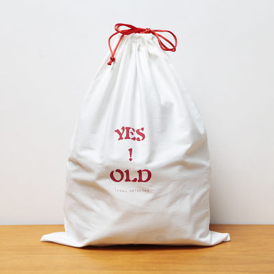 Custom Logo Print Canvas Cotton Drawstring Shoe Bag for Gift Storage Medium Size 30-50cm