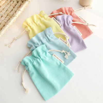 Natural Eco Friendly Durable Cotton Drawstring Bag Customized Color and Organic Cotton