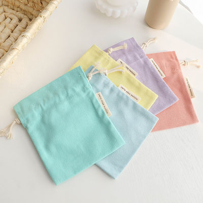 Natural Eco Friendly Durable Cotton Drawstring Bag Customized Color and Organic Cotton