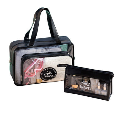 Newest Fashinable Custom Logo Accepted PVC Cosmetic Zipper Bag for Travel Toiletry
