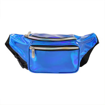 Unisex Holographic Fanny Pack with Adjustable Belt for Rave Festival Travel Party