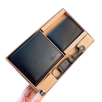 Casual Design Men's Wallet Made of Genuine Leather with Standard Card Holders
