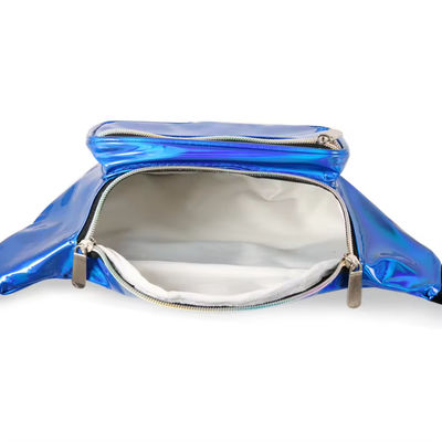 Unisex Holographic Fanny Pack with Adjustable Belt for Rave Festival Travel Party