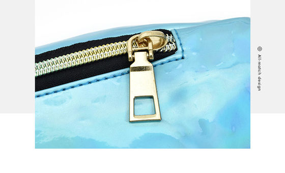 Unisex Holographic Fanny Pack with Adjustable Belt for Rave Festival Travel Party