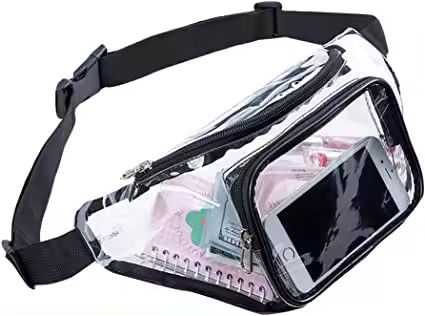 Custom Outdoor Water Proof PVC Clear Fanny Pack OEM/ODM Perfect for Men and Women on the Go
