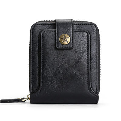 Short Bifold Leather Wallet for Men and Women Designer Coin Purse Front Pocket Wallet