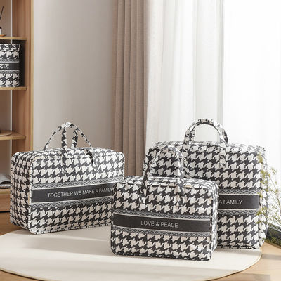 Gender-Neutral Cotton Linen Storage Bag for Fashion Clothes Quilt Travel Moving