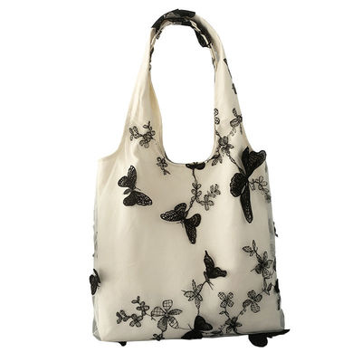 Unisex Polyester Lining Material Korean Version Cow Shoulder Bag with Butterfly Print