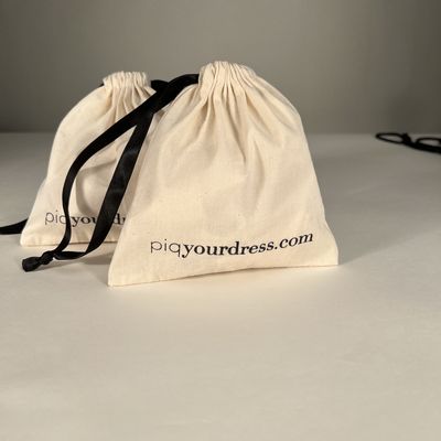 Gifts Custom Size Small Large White Muslin Pouch Jewelry Canvas Cotton Drawstring Bag