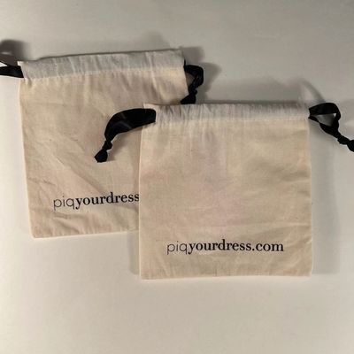 Gifts Custom Size Small Large White Muslin Pouch Jewelry Canvas Cotton Drawstring Bag