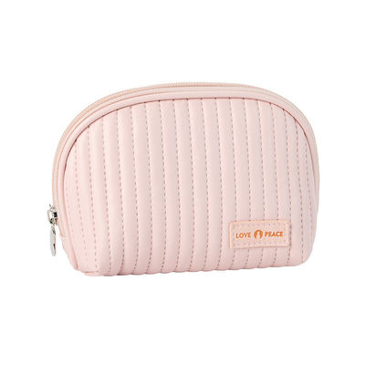 Leather Logo Cosmetic Bags Cake Style Make Up Organizer Pouches for Cosmetics Convenience