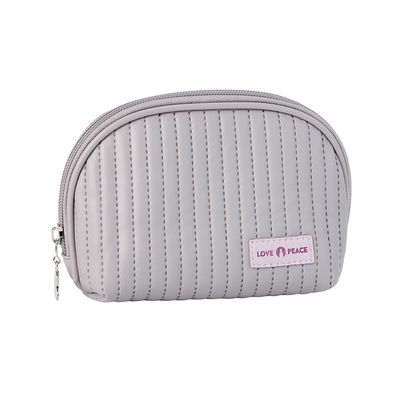 Leather Logo Cosmetic Bags Cake Style Make Up Organizer Pouches for Cosmetics Convenience