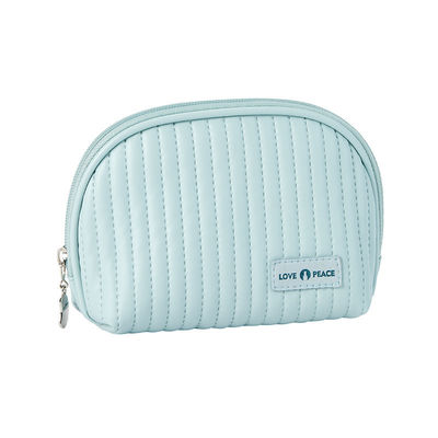 Leather Logo Cosmetic Bags Cake Style Make Up Organizer Pouches for Cosmetics Convenience