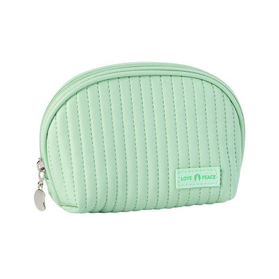 Leather Logo Cosmetic Bags Cake Style Make Up Organizer Pouches for Cosmetics Convenience