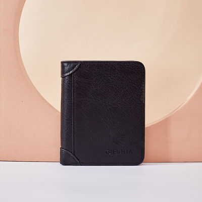 Full Grain Leather Wallet for Men Detachable Bifold Crazy Horse Wallet in Retro Brown