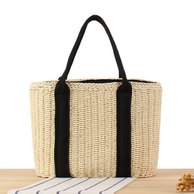 Women's Bali Vacation Shopping Bag Handmade Straw Tote Bag with Large Capacity
