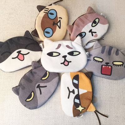 Unisex 3D Cat Coin Wallet Cute Mini Plush Purse Small Animal Shaped Bag with Linen Lining Material