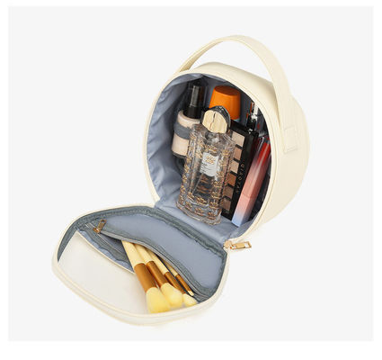 Clear Pu Leather Custom Logo Beauty Makeup Travel Cosmetic Bag Convenient Cosmetics