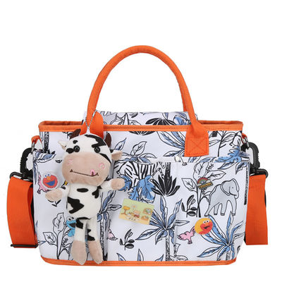 Multifunctional Diaper Bag for Mom or Dad Solid Pattern Type and Customized Color