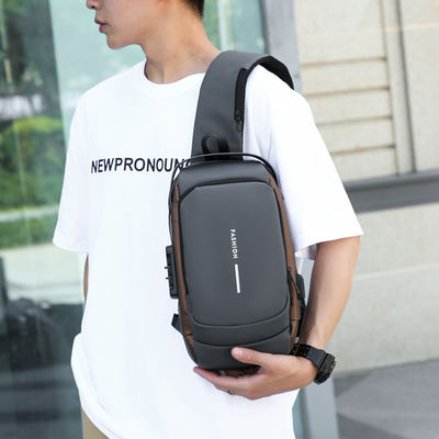 Acceptable OEM/ODM PU Men's Vintage Leather Crossbody Bag for Cell Phone